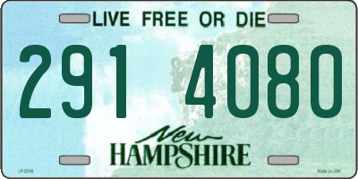 NH license plate 2914080