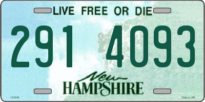 NH license plate 2914093