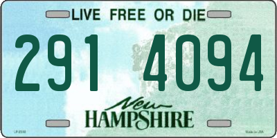 NH license plate 2914094