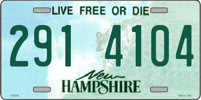 NH license plate 2914104