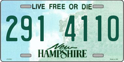 NH license plate 2914110