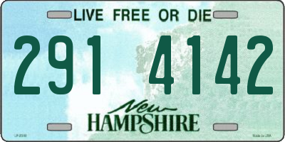 NH license plate 2914142