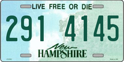 NH license plate 2914145