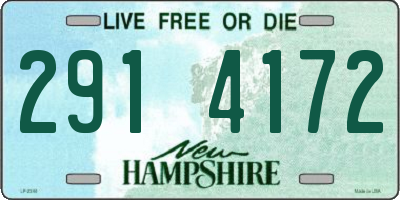 NH license plate 2914172