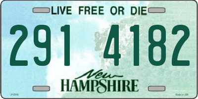 NH license plate 2914182