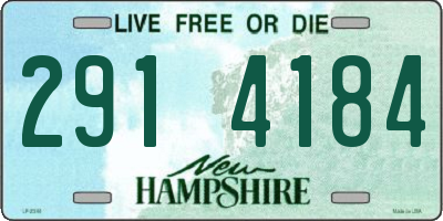 NH license plate 2914184