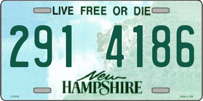NH license plate 2914186