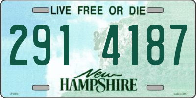 NH license plate 2914187