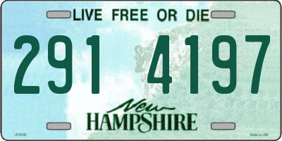 NH license plate 2914197