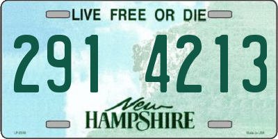 NH license plate 2914213