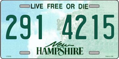 NH license plate 2914215