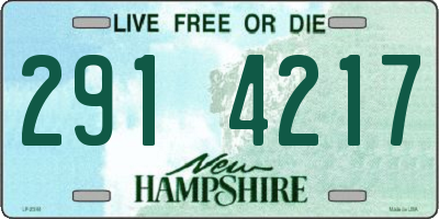 NH license plate 2914217