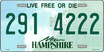 NH license plate 2914222