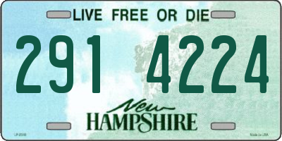 NH license plate 2914224
