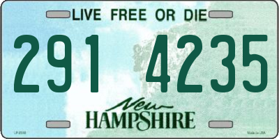 NH license plate 2914235