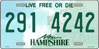NH license plate 2914242