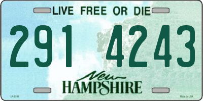 NH license plate 2914243