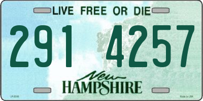 NH license plate 2914257