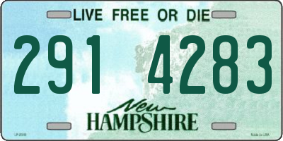 NH license plate 2914283