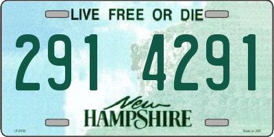 NH license plate 2914291
