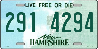 NH license plate 2914294