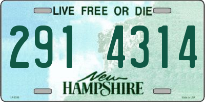 NH license plate 2914314