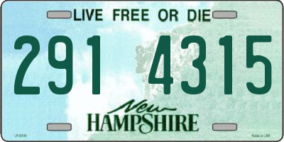 NH license plate 2914315
