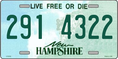 NH license plate 2914322