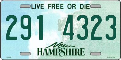 NH license plate 2914323