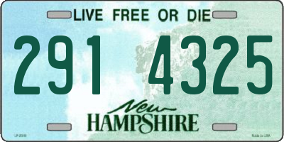 NH license plate 2914325