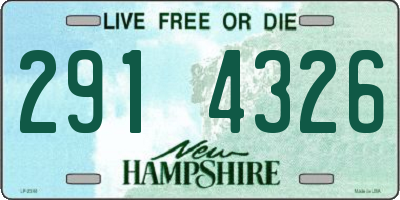 NH license plate 2914326