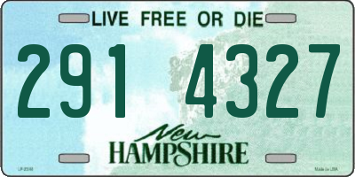 NH license plate 2914327