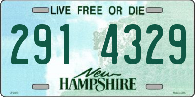 NH license plate 2914329