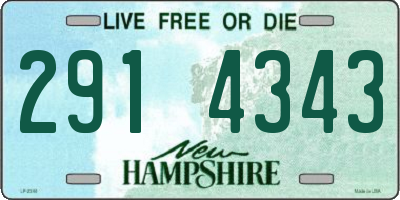 NH license plate 2914343