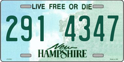 NH license plate 2914347