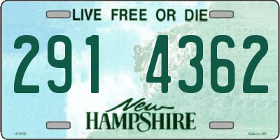 NH license plate 2914362