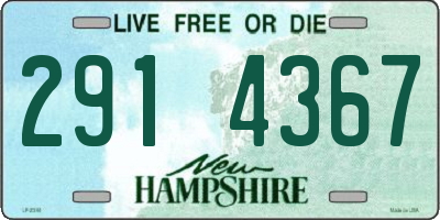 NH license plate 2914367
