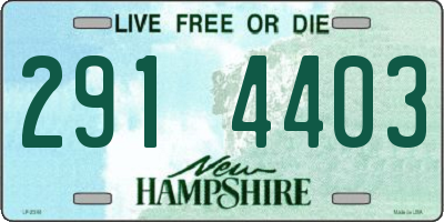 NH license plate 2914403