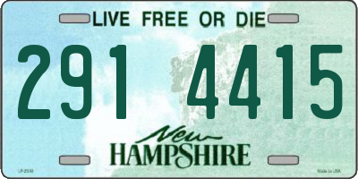 NH license plate 2914415