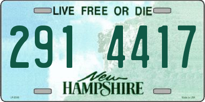 NH license plate 2914417