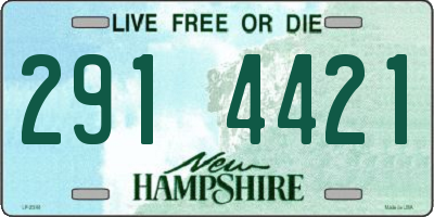 NH license plate 2914421