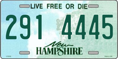 NH license plate 2914445