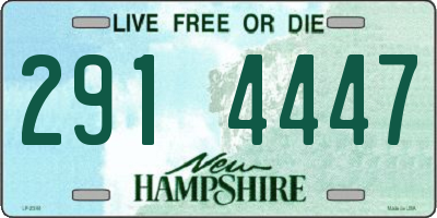 NH license plate 2914447