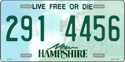 NH license plate 2914456