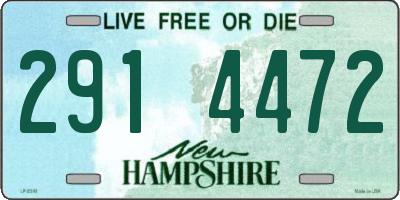 NH license plate 2914472