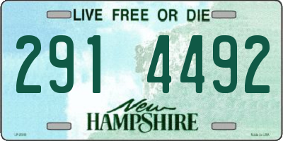 NH license plate 2914492