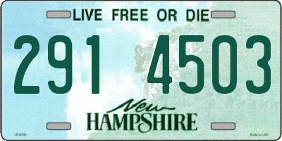 NH license plate 2914503