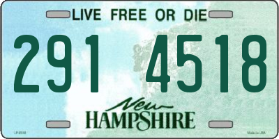 NH license plate 2914518