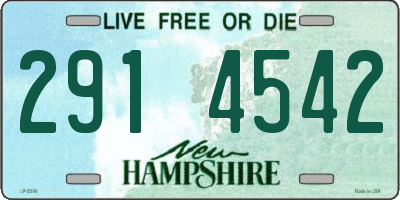 NH license plate 2914542