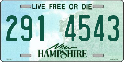 NH license plate 2914543